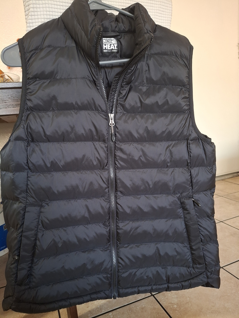 32 Degrees Lightweight Packable Puffer Vest Black